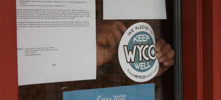 Keep WYCO Well sticker decal in window